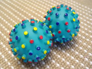 crazy color rubber ball